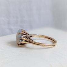 Load image into Gallery viewer, 14K Yellow Gold Opal and Diamond Ring US 6.5 / UK M.5