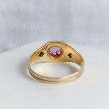 Load image into Gallery viewer, Antique 14K Yellow Gold Ruby Belcher Ring US 7.25 / UK N.5