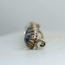 Load image into Gallery viewer, Victorian 10K Two-Tone Gold 5-Stone Moonstone Brooch