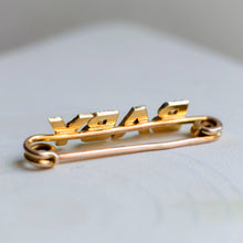 Load image into Gallery viewer, Victorian 14K Yellow Gold Seed Pearl Baby Brooch