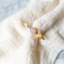 Load image into Gallery viewer, Victorian 9K Yellow Gold Opal Bar Brooch