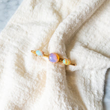 Load image into Gallery viewer, Victorian 9K Yellow Gold Opal Bar Brooch