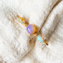 Load image into Gallery viewer, Victorian 9K Yellow Gold Opal Bar Brooch