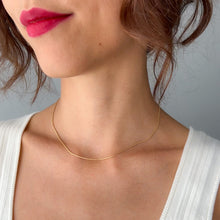 Load image into Gallery viewer, 15.75 inch 14K Yellow Gold Snake Chain