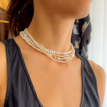 Load image into Gallery viewer, 31.5" Cultured Freshwater Pearl Necklace with 18K Yellow Gold Spring Ring Clasp