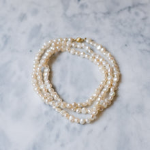 Load image into Gallery viewer, 31.25" Cultured Freshwater Pearl Necklace with 14K Yellow Gold Clasp