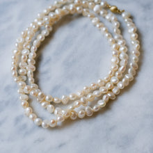 Load image into Gallery viewer, 31.25" Cultured Freshwater Pearl Necklace with 14K Yellow Gold Clasp