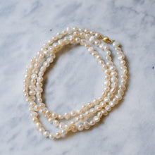 Load image into Gallery viewer, 31.25" Cultured Freshwater Pearl Necklace with 14K Yellow Gold Clasp