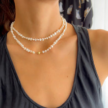 Load image into Gallery viewer, 31.25" Cultured Freshwater Pearl Necklace with 14K Yellow Gold Clasp
