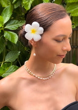 Load image into Gallery viewer, 18K Yellow Gold Teardrop Cultured Pearl Threader Earrings