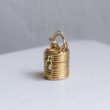 Load image into Gallery viewer, 14K Yellow Gold Woven Basket Charm