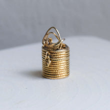 Load image into Gallery viewer, 14K Yellow Gold Woven Basket Charm