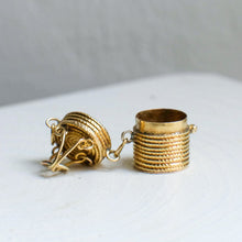Load image into Gallery viewer, 14K Yellow Gold Woven Basket Charm