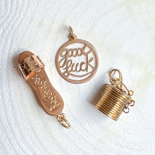 Load image into Gallery viewer, 14K Yellow Gold Woven Basket Charm