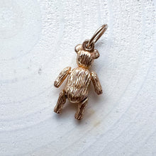 Load image into Gallery viewer, Vintage 9K Yellow Gold Articulated Bear Charm