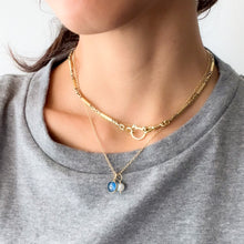 Load image into Gallery viewer, 18K Yellow Gold Eye of the Cat Emerald Kitty Charm Enhancer