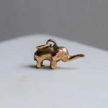 Load image into Gallery viewer, Vintage 9K Rose Gold Elephant Charm