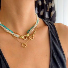 Load image into Gallery viewer, 18K Yellow Gold Eye of the Cat Pink Sapphire Ears Kitty Charm Enhancer