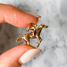 Load image into Gallery viewer, 9K Yellow Gold Jockey & Horse Charm