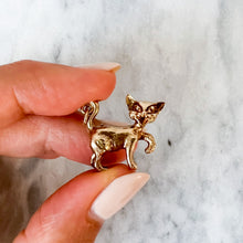 Load image into Gallery viewer, 9K Rose Gold Grinning Cat Charm