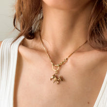 Load image into Gallery viewer, 9K Rose Gold Grinning Cat Charm