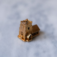 Load image into Gallery viewer, Vintage 9K Yellow Gold Articulated Church Charm