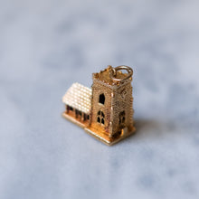 Load image into Gallery viewer, Vintage 9K Yellow Gold Articulated Church Charm
