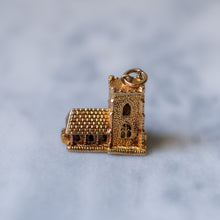Load image into Gallery viewer, Vintage 9K Yellow Gold Articulated Church Charm
