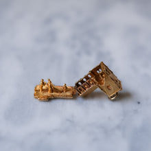 Load image into Gallery viewer, Vintage 9K Yellow Gold Articulated Church Charm