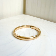 Load image into Gallery viewer, 18K Yellow Gold JR Wood & Sons Wedding Stacking Band Size US 6.75 / UK N