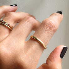 Load image into Gallery viewer, 18K Yellow Gold JR Wood & Sons Wedding Stacking Band Size US 6.75 / UK N