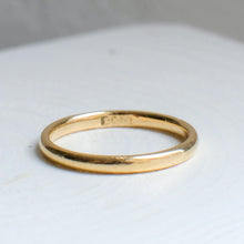Load image into Gallery viewer, 18K Yellow Gold JR Wood & Sons Wedding Stacking Band Size US 6.75 / UK N