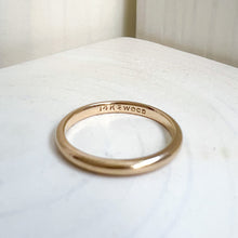 Load image into Gallery viewer, 14K Yellow Gold JR Wood & Sons Wedding Stacking Band Size US 4.5 / UK I.5