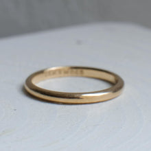 Load image into Gallery viewer, 14K Yellow Gold JR Wood & Sons Wedding Stacking Band Size US 4.5 / UK I.5