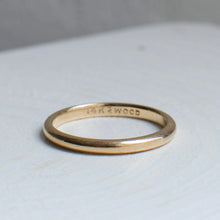 Load image into Gallery viewer, 14K Yellow Gold JR Wood & Sons Wedding Stacking Band Size US 4.5 / UK I.5