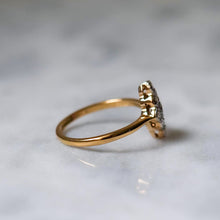 Load image into Gallery viewer, 18K Yellow Gold and Platinum Diamond Ring Size US 6.5