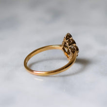 Load image into Gallery viewer, 18K Yellow Gold and Platinum Diamond Ring Size US 6.5