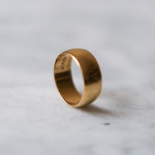 Load image into Gallery viewer, Antique 21.6K Wide Wedding Band Size US 8.25 - 8.5
