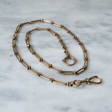 Load image into Gallery viewer, Antique 18 inch 14K (580) Rose Gold Chain-Link Watch Chain