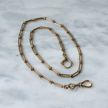 Load image into Gallery viewer, Antique 18 inch 14K (580) Rose Gold Chain-Link Watch Chain