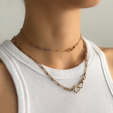 Load image into Gallery viewer, Antique 18 inch 14K (580) Rose Gold Chain-Link Watch Chain