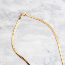 Load image into Gallery viewer, 17.5 inch 14K Yellow Gold Herringbone Chain