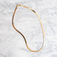 Load image into Gallery viewer, 17.5 inch 14K Yellow Gold Herringbone Chain