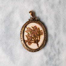 Load image into Gallery viewer, Antique 9K Rose Gold Oval Keepsake Flower Locket