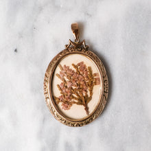 Load image into Gallery viewer, Antique 9K Rose Gold Oval Keepsake Flower Locket