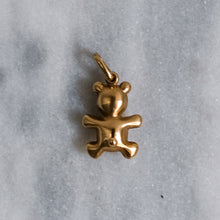 Load image into Gallery viewer, 9K Rose Gold Puffy Teddy Bear Pendant / Charm