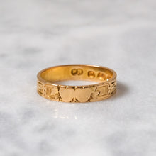 Load image into Gallery viewer, 1920s 18K Yellow Gold Twin Heart Ring