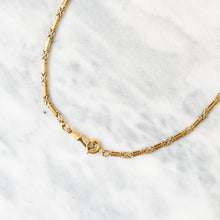 Load image into Gallery viewer, Antique 14.75 inch 14K Yellow Gold Decorative Fetter-Link Watch Chain