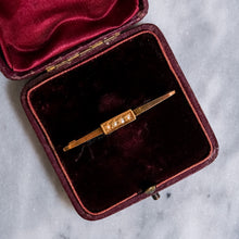 Load image into Gallery viewer, Antique 15K Yellow Gold Seed Pearl Bar Brooch