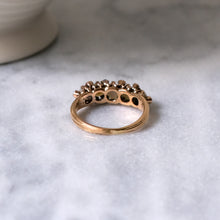 Load image into Gallery viewer, Antique 18K Rose Gold Pearl and Sapphire Ring
